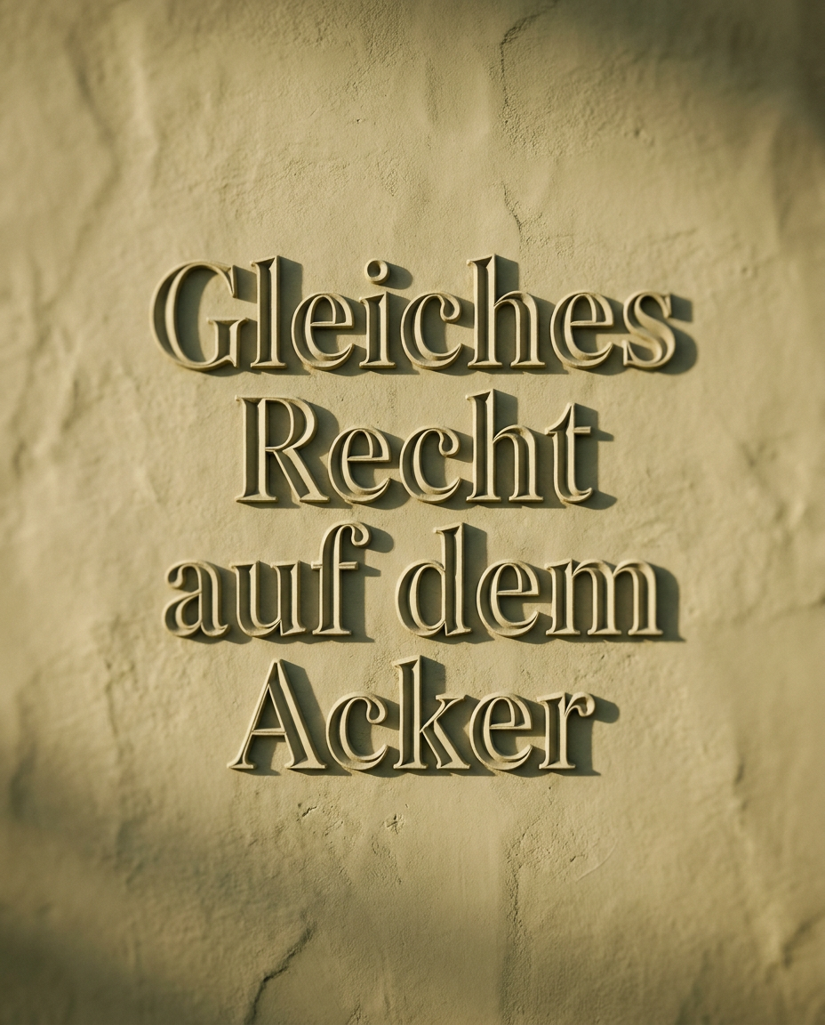 Bauer mit Laptop auf Acker symbolisiert Gerechtigkeit und Regeln für Landwirtschaft.