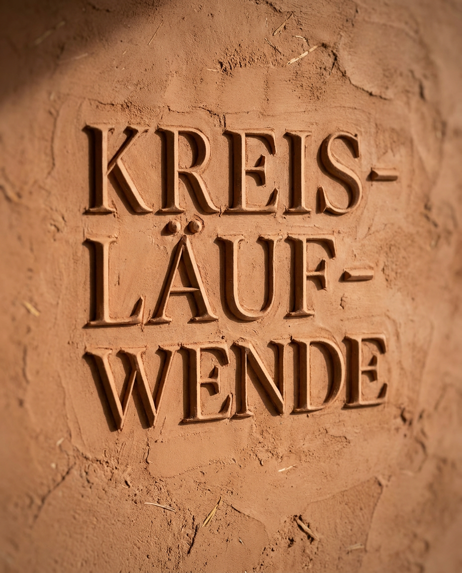 Symbolische Darstellung eines Kreislaufs aus Materialien und Energie, im Kontext der Kreislaufwirtschaft.